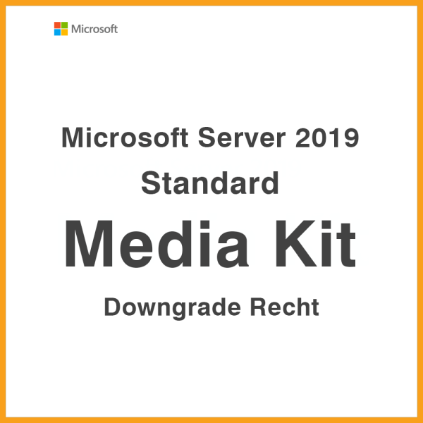 Microsoft Server 2019 Standard Media Kit | Downgrade Recht