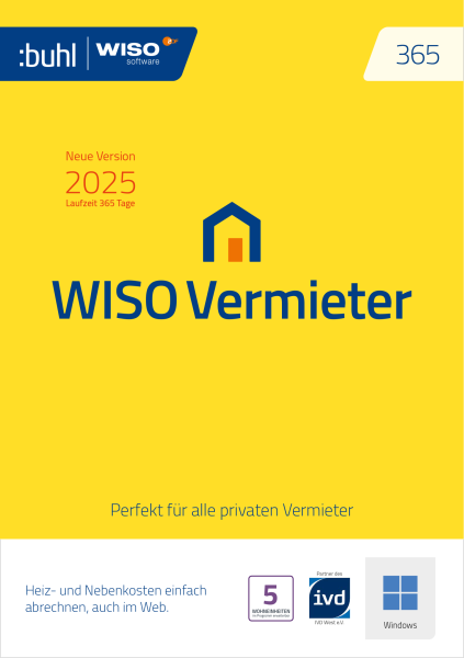 WISO Vermieter 365 | Version 2025 | Windows