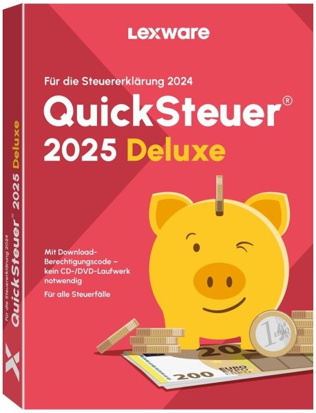 Lexware Quicksteuer Deluxe 2025 | für die Steuererklärung 2024