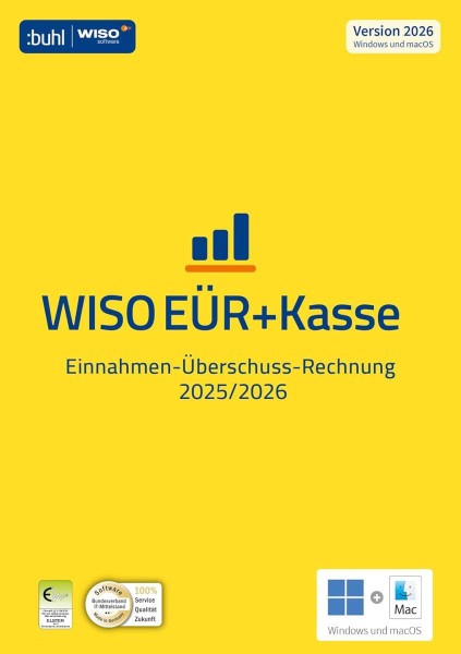 WISO EÜR + Kasse 2026 | für das Geschäftsjahr 2025/2026