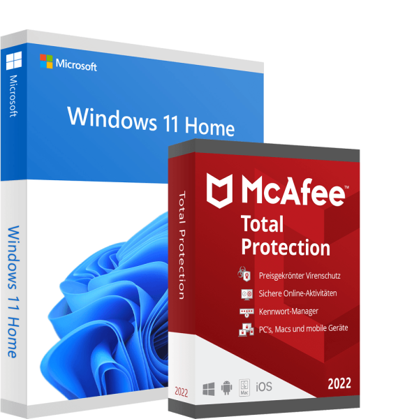 Windows 11 Home & McAfee Total Protection 2022