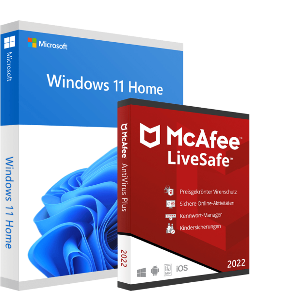 Windows 11 Home & McAfee LiveSafe 2022