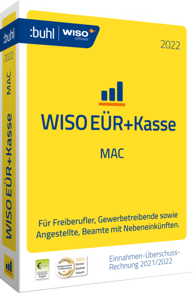 WISO EÜR + Kasse MAC 2022 | für die Geschäftsjahr 2021/2022