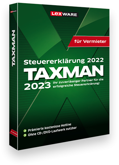 Lexware TAXMAN 2023 für Vermieter | Windows